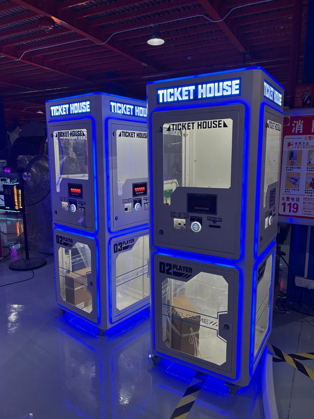 Easy Count™ Ticket Eater with Neon Cabinet Lights, Digital Display, & Paper Receipt, Creative Arcades