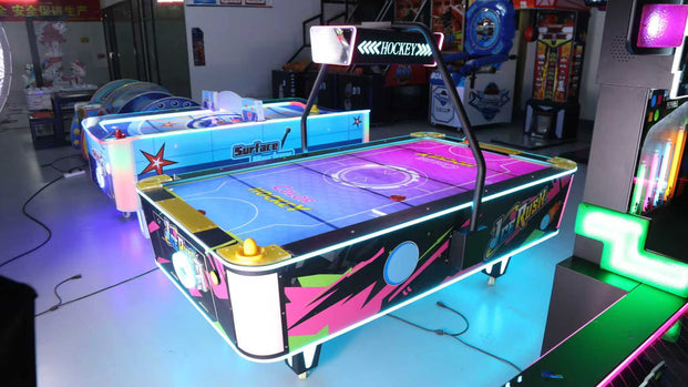 Ice Rush™ Air Hockey Neon Light Table, Air Hockey Machine, Creative Arcades