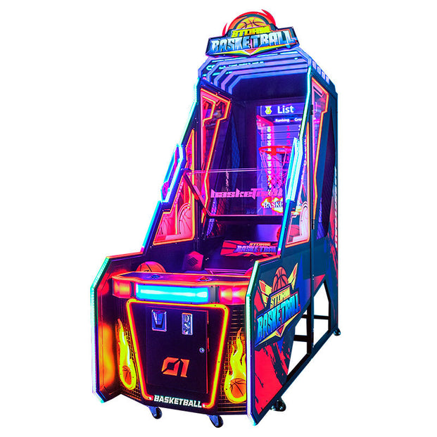 Storm Basketball™ Digital Screen Shooting Arcade with Multi-Color Neon Lights, basketball shoot out, Creative Arcades