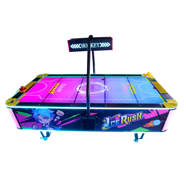 Ice Rush™ Air Hockey Neon Light Table, Air Hockey Machine, Creative Arcades