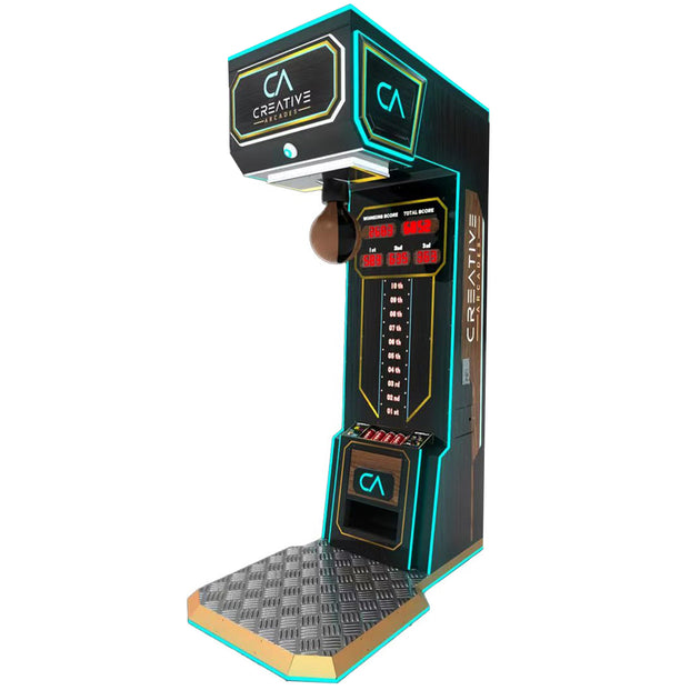 Heritage Collection Luxury Boxing Arcade Machine with LED Cabinet Lights, Creative Arcades