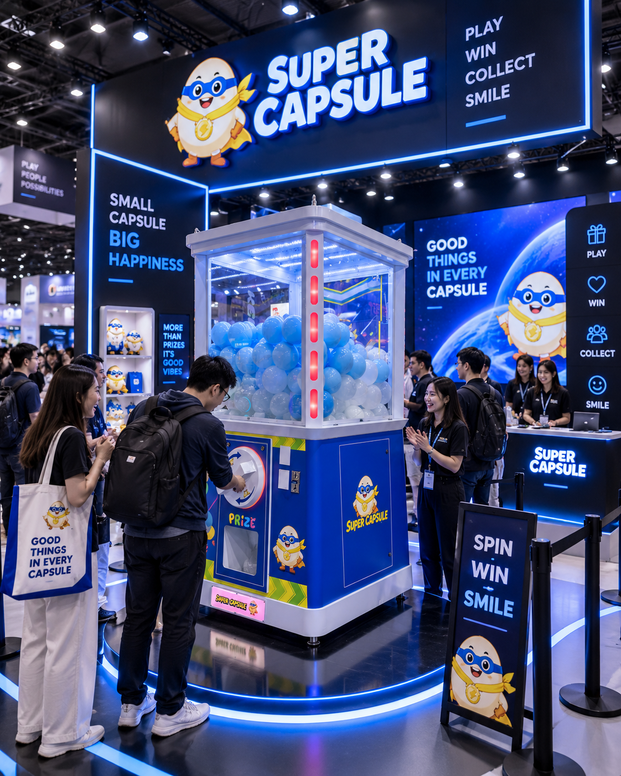 XXL Super Capsule™ Giant Gum Ball Machine with Neon Lights, Amusement Arcade, Creative Arcades