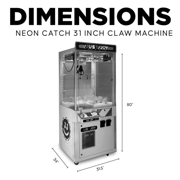 Dimensions Neon Catch 31" Claw Machine