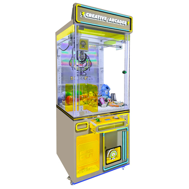 Doctor Catcher™ 31" Claw Machine with Marquee and 7 Color Neon Lights, Claw Machine, Creative Arcades