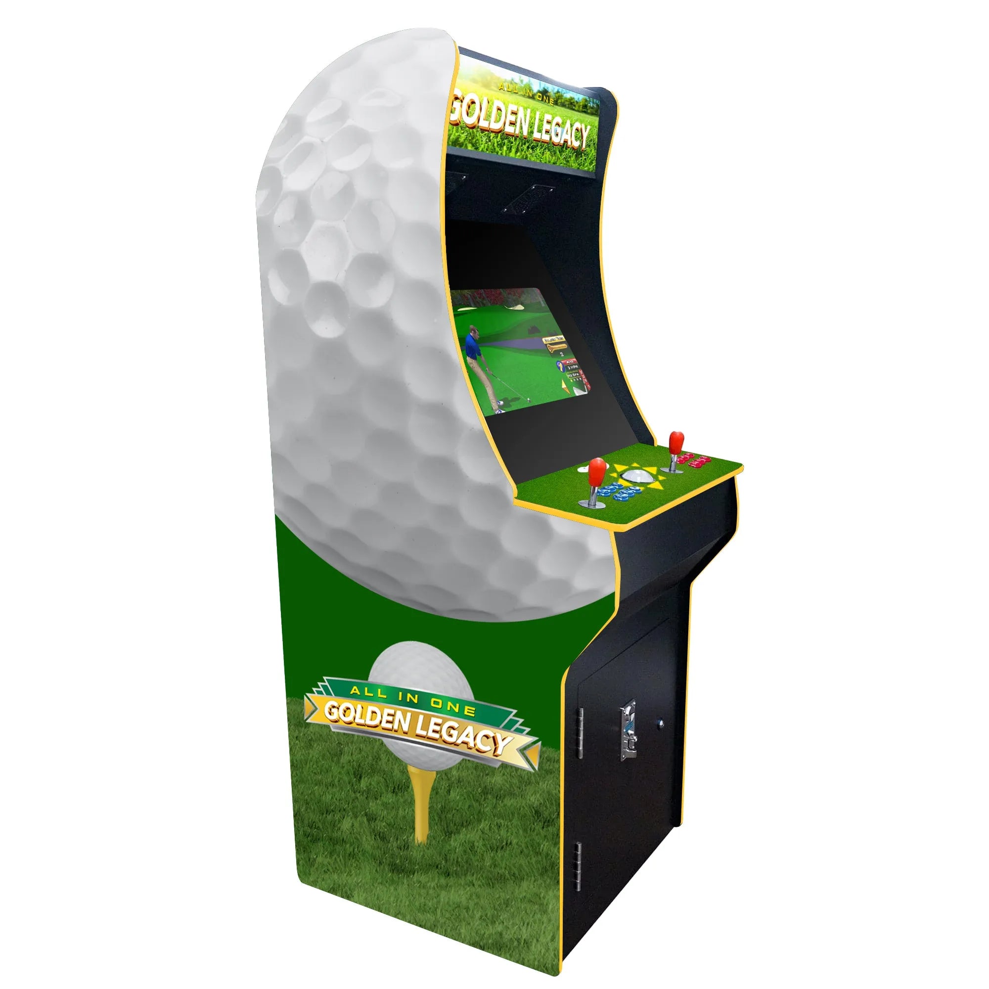 2P Classic Arcade Machine - Golden Legacy Golf Edition