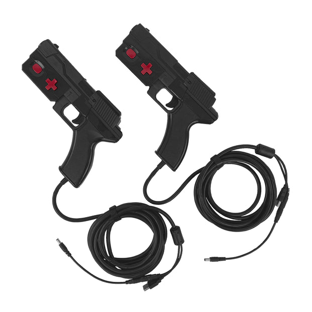 Two Wired Black Gaming Light Guns