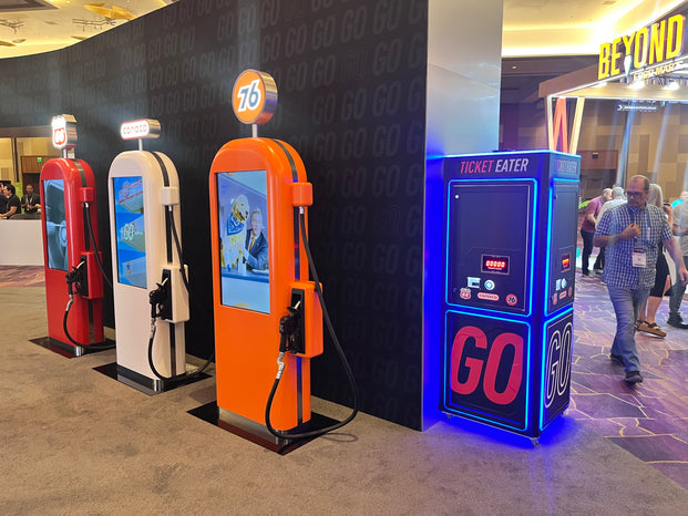 Easy Count™ Ticket Eater with Neon Cabinet Lights, Digital Display, & Paper Receipt, Creative Arcades