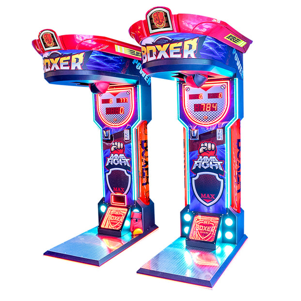 MMA Fight Boxing Arcade with Neon Lights, Creative Arcades