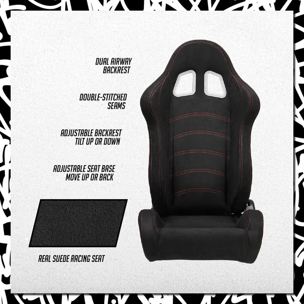 Racing seat features
