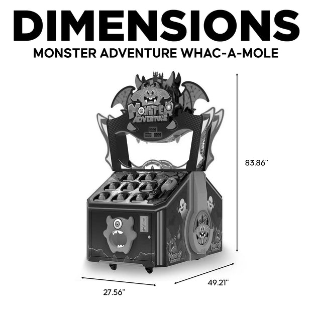 Monster Adventure Whac-A-Mole Arcade Machine, Whac-A-Mole, Creative Arcades
