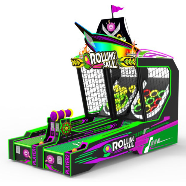 Neon Pirate Dual-Lane Skeeball Machine, Skeeball, Creative Arcades
