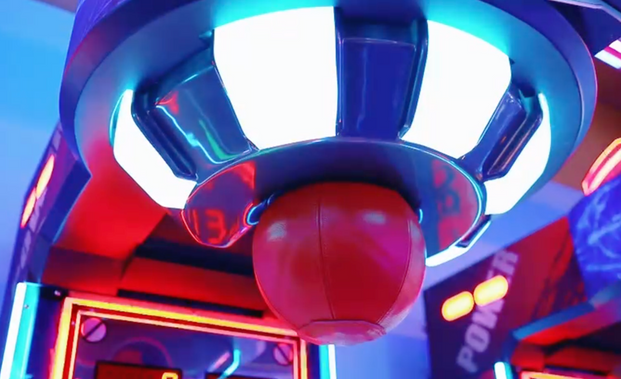 MMA Fight Boxer Extreme™ - Heavy Hit Arena with Power Up Light Package | Boxing Arcade Machine with Neon Lights, Boxing, Creative Arcades