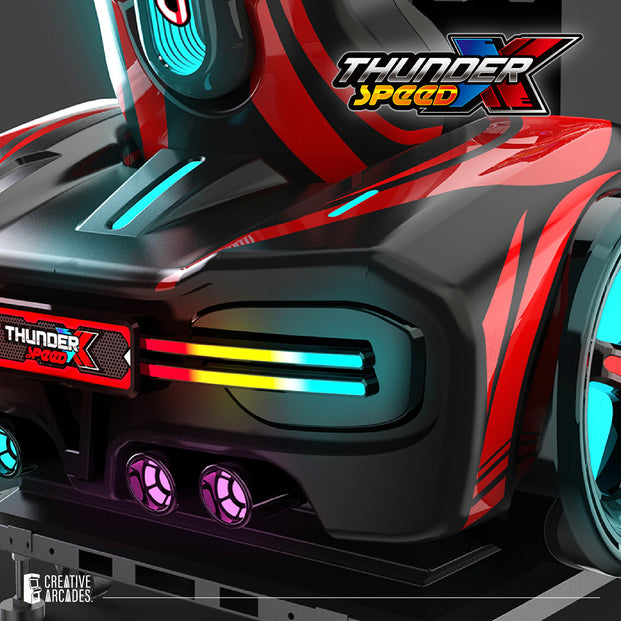Thunder Speed Racing Simulator with Force Feedback and Wifi Connection for Online Play, Racing Simulators, Creative Arcades