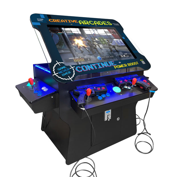 Ultimate Tilt Screen Cocktail Arcade Machine with 32" Screen, Recoil Light Guns & 10,000+ Games for Home, Business & Events, Cocktail Arcades, Creative Arcades