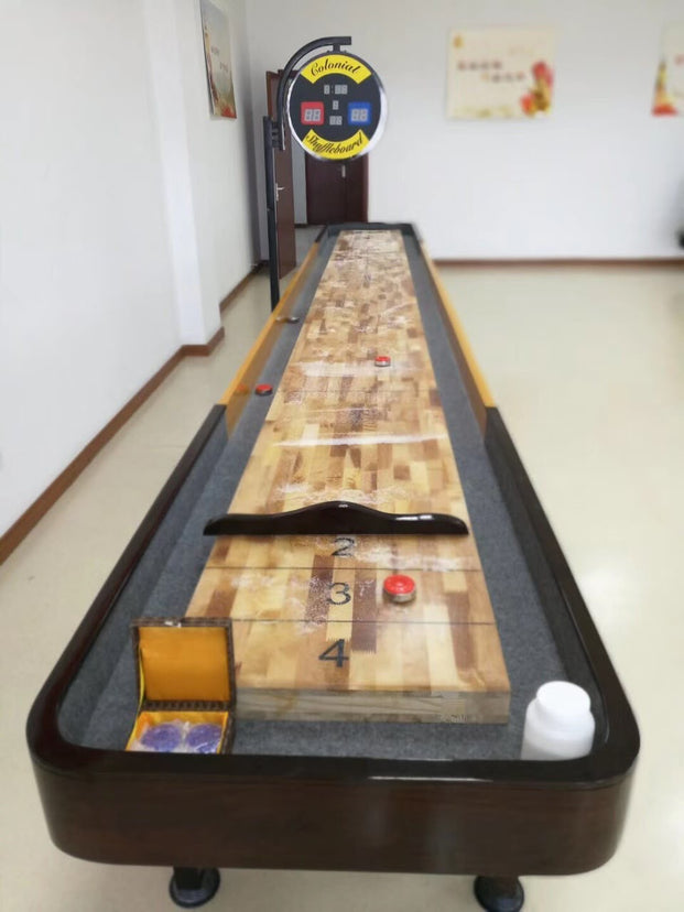 Colonial 12 ft. Real Wood Shuffleboard, Amusement Arcade, Creative Arcades