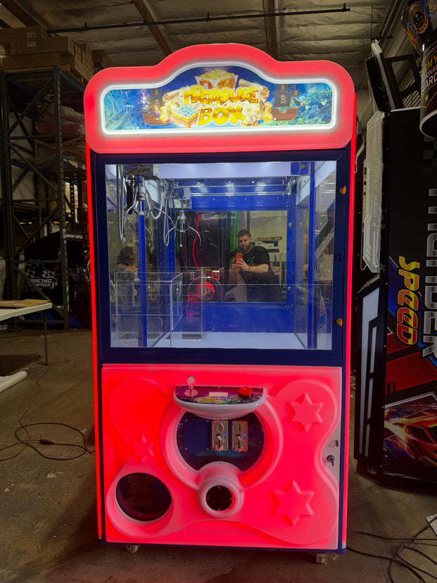 Treasure Box™ 41" Claw Machine w/ LED Cabinet Lights in all RGB Colors USED, Claw Machine, Creative Arcades