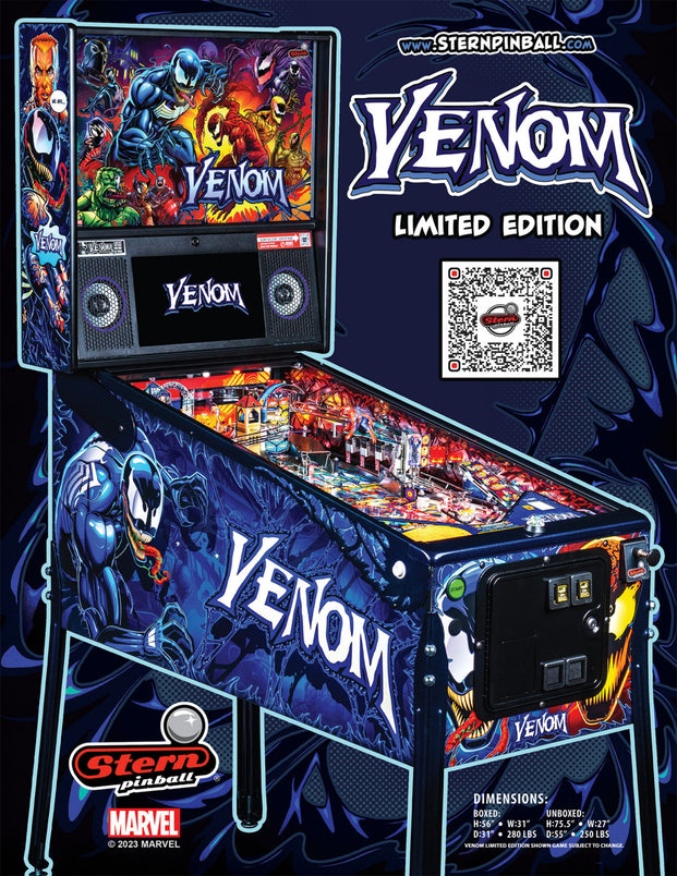 Limited Edition Venom Pinball Machine by Stern Pinball, Stern Pinball, Creative Arcades