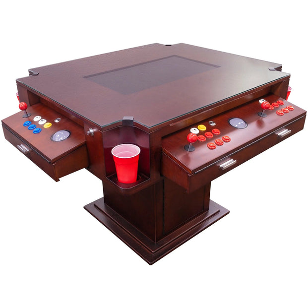 Elegant Tilt Cherrywood Cocktail Arcade Machine