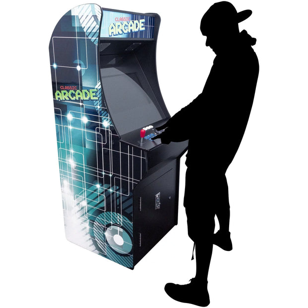Arcade Machine With Player Silhouett