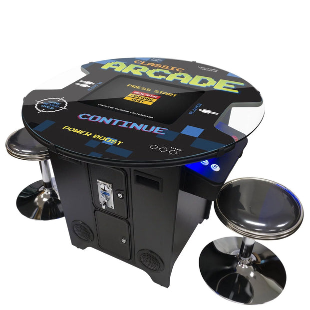 Round Led Cocktail Arcade Machine – 2 Player