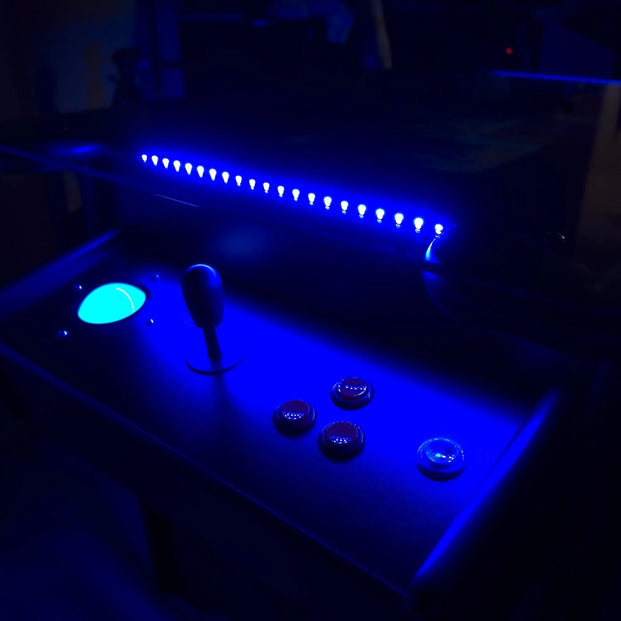 2 Player Cocktail Arcade Machine With Blue Led Lighting
