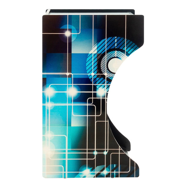 Arcade Cabinet Side Panel With Blue Circuit Design