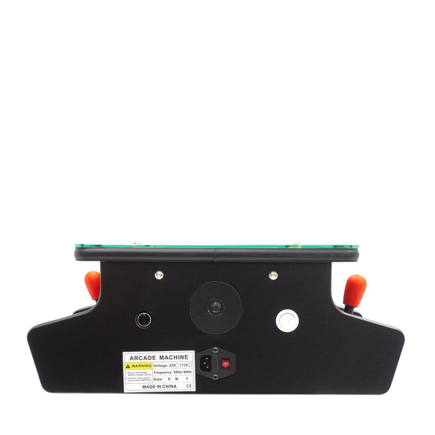 Rear View Of A Mini Cocktail 10-inch Arcade Machine With Speakers