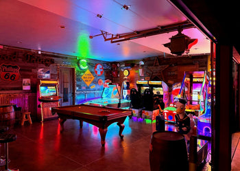 Game Room Ideas: Combine Arcade Machines, Pinball and Air Hockey