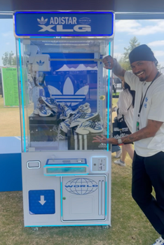 Adidas Unveils the New XLG Sneaker with a Custom Creative Arcades Claw Machine at Family Style Festival Los Angeles