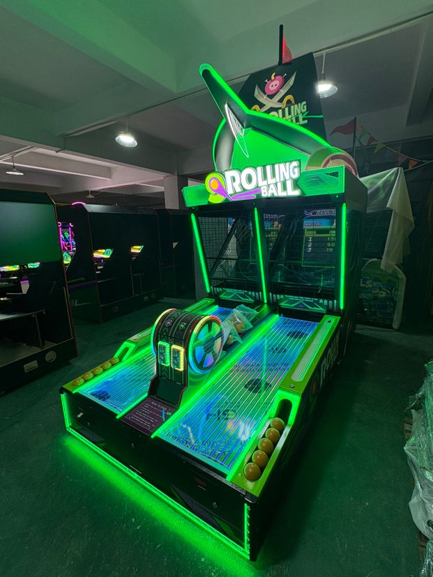 Neon Pirate Dual-Lane Skeeball Machine, Skeeball, Creative Arcades