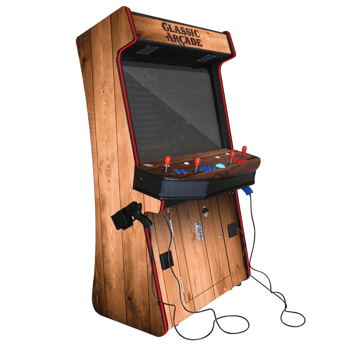 Light Wood Grain Tr-2 Terminator Light Blaster Stand-up Arcade