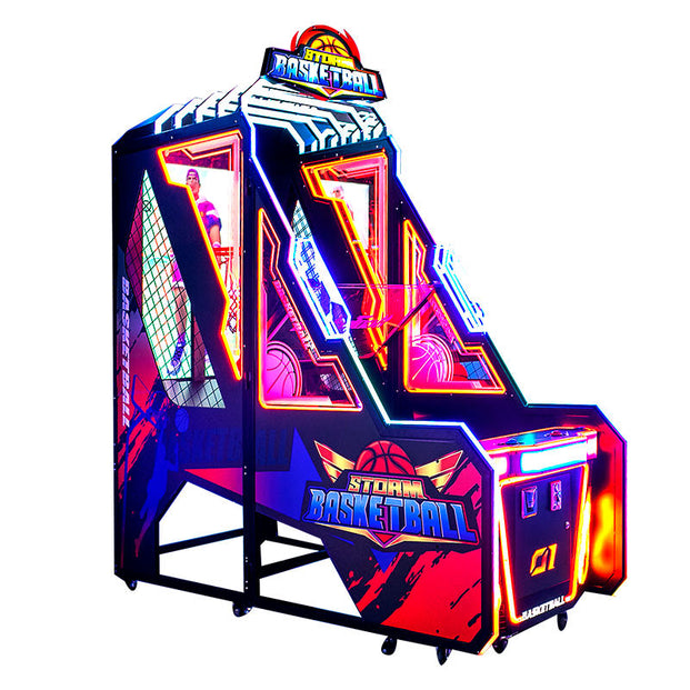 Storm Basketball™ Digital Screen Shooting Arcade with Multi-Color Neon Lights, basketball shoot out, Creative Arcades