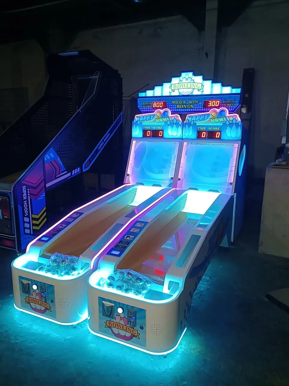 Alley Masters™ Skeeball Bowling with Neon Lights, Amusement Arcade, Creative Arcades