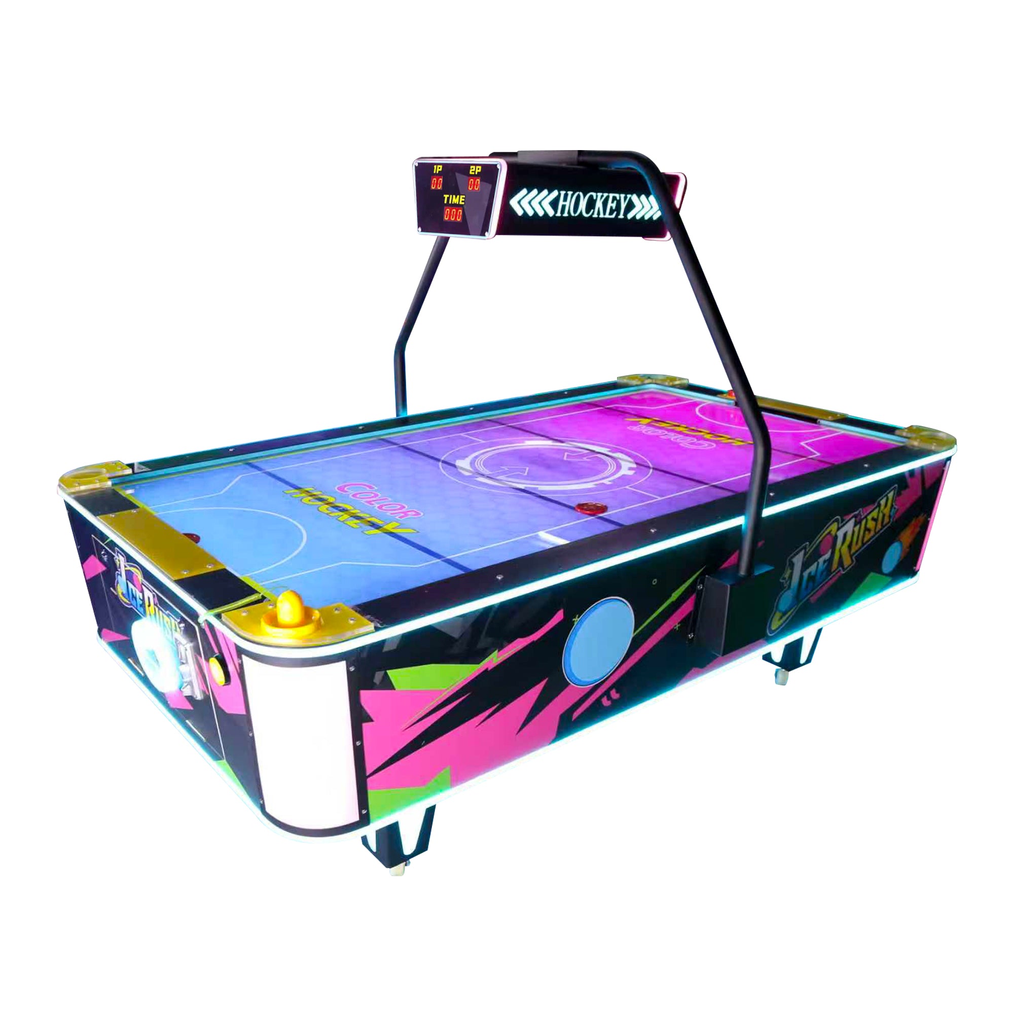Ice Rush™ Air Hockey Neon Light Table, Air Hockey Machine, Creative Arcades