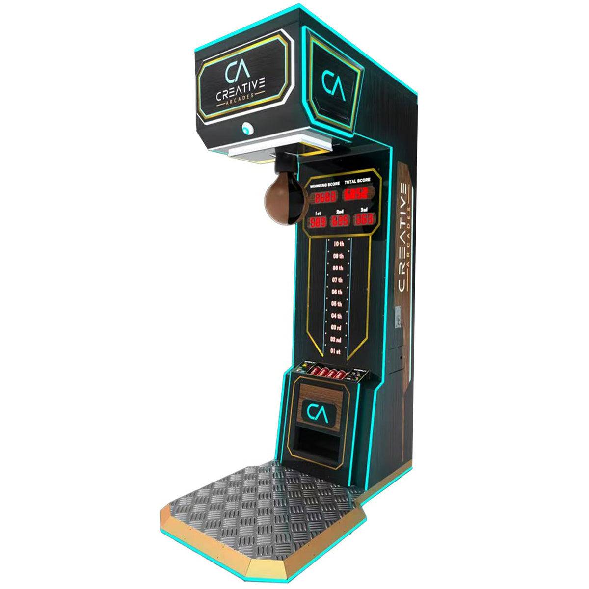Heritage Collection Luxury Boxing Arcade Machine with LED Cabinet Lights, Creative Arcades