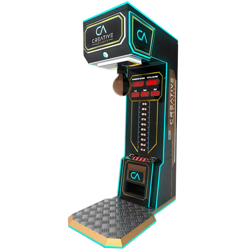 Heritage Collection Luxury Boxing Arcade Machine with LED Cabinet Lights, Creative Arcades