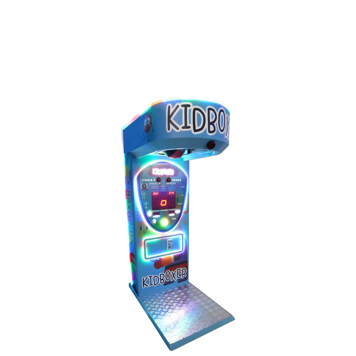 Kid Boxer™ Punch Champ Boxing Arcade with Neon Lights and Digital Score Board