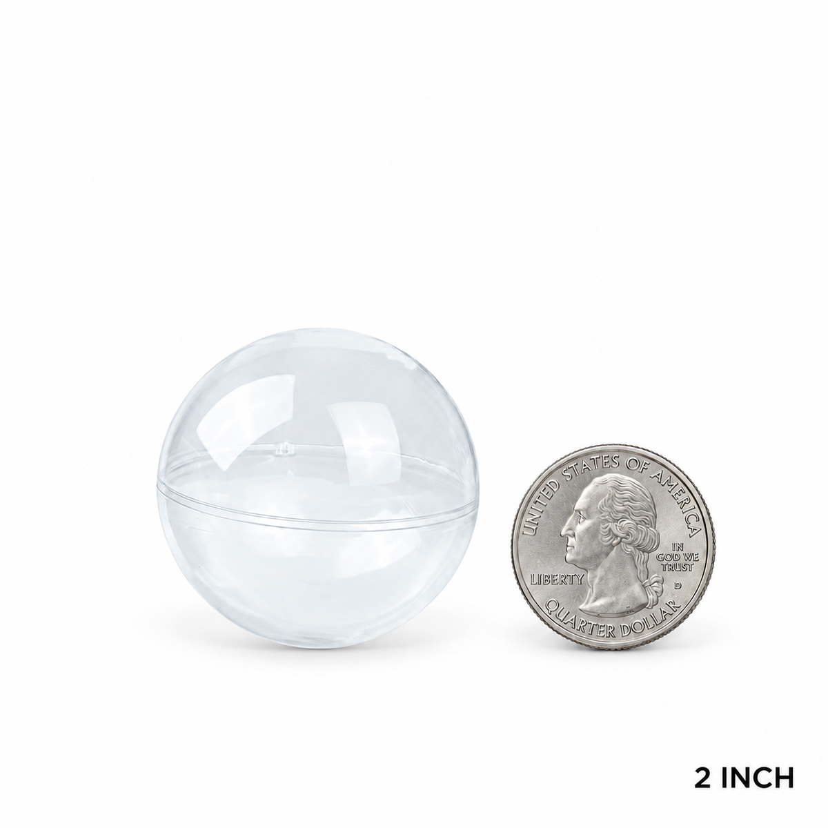 Clear Plastic Prize Balls for Claw Machines 2 to 8 inches