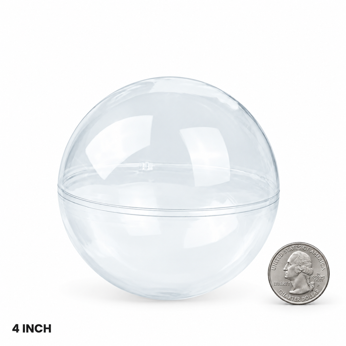 Clear Plastic Prize Balls for Claw Machines 2 to 8 inches