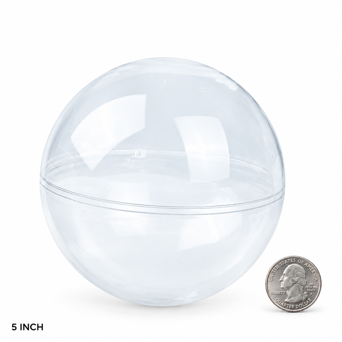 Clear Plastic Prize Balls for Claw Machines 2 to 8 inches