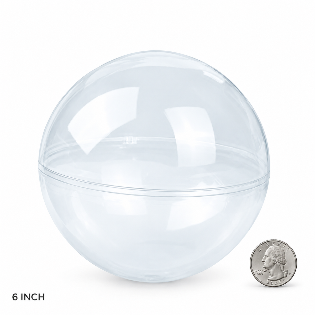 Clear Plastic Prize Balls for Claw Machines 2 to 8 inches