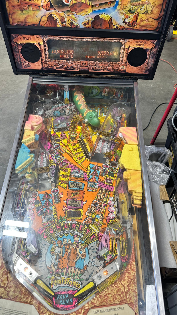 USED The Flintstones Original Pinball Machine Circa 1994 by Williams Electronic Games, Inc., Creative Arcades