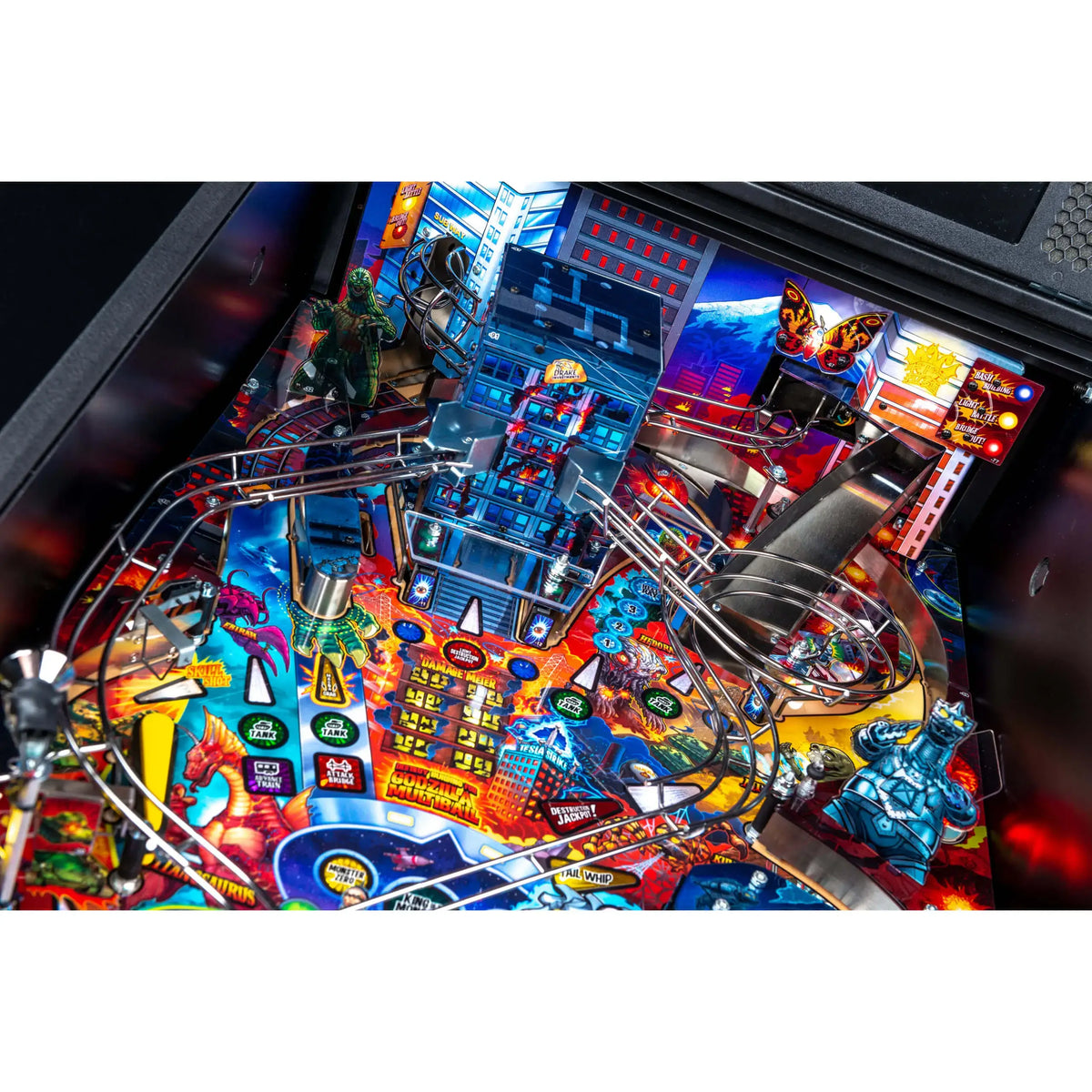 Pro Godzilla Pinball Table by Stern Pinball, Pinball Arcades, Creative Arcades