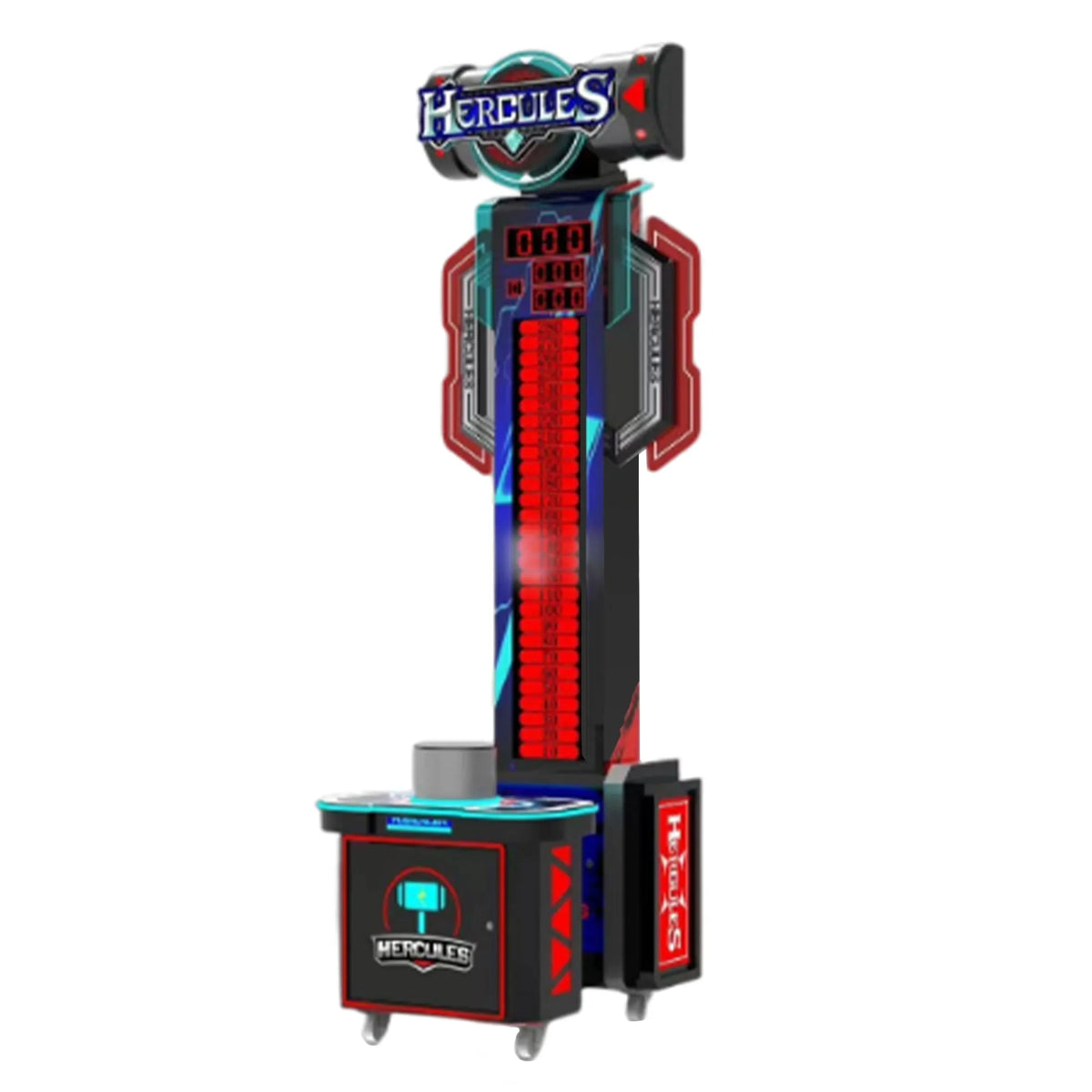 Hercules Power Strike™ High-Striker Hammer Arcade Machine with Neon Lights, Amusement Arcade, Creative Arcades