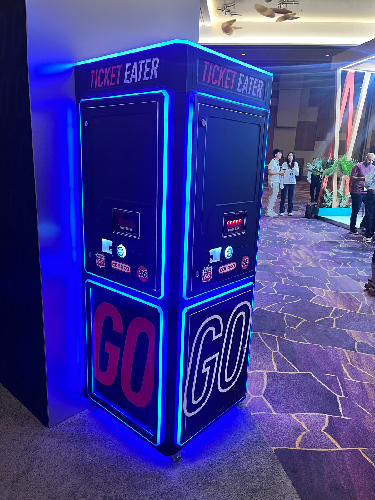 Easy Count™ Ticket Eater with Neon Cabinet Lights, Digital Display, & Paper Receipt, Creative Arcades