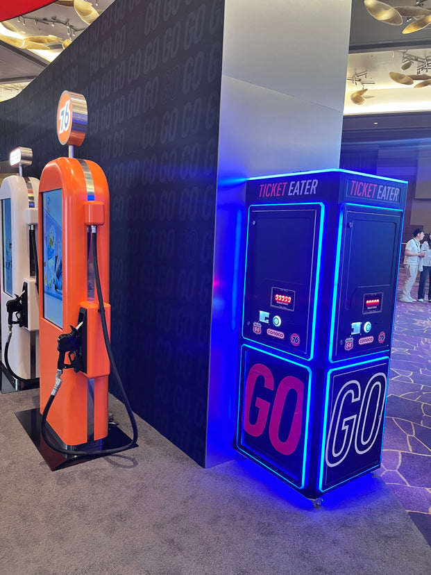 Easy Count™ Ticket Eater with Neon Cabinet Lights, Digital Display, & Paper Receipt, Creative Arcades