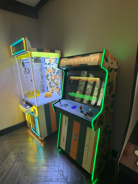 Doctor Catcher™ 31" Claw Machine with Marquee and 7 Neon Colored Cabinet Lights