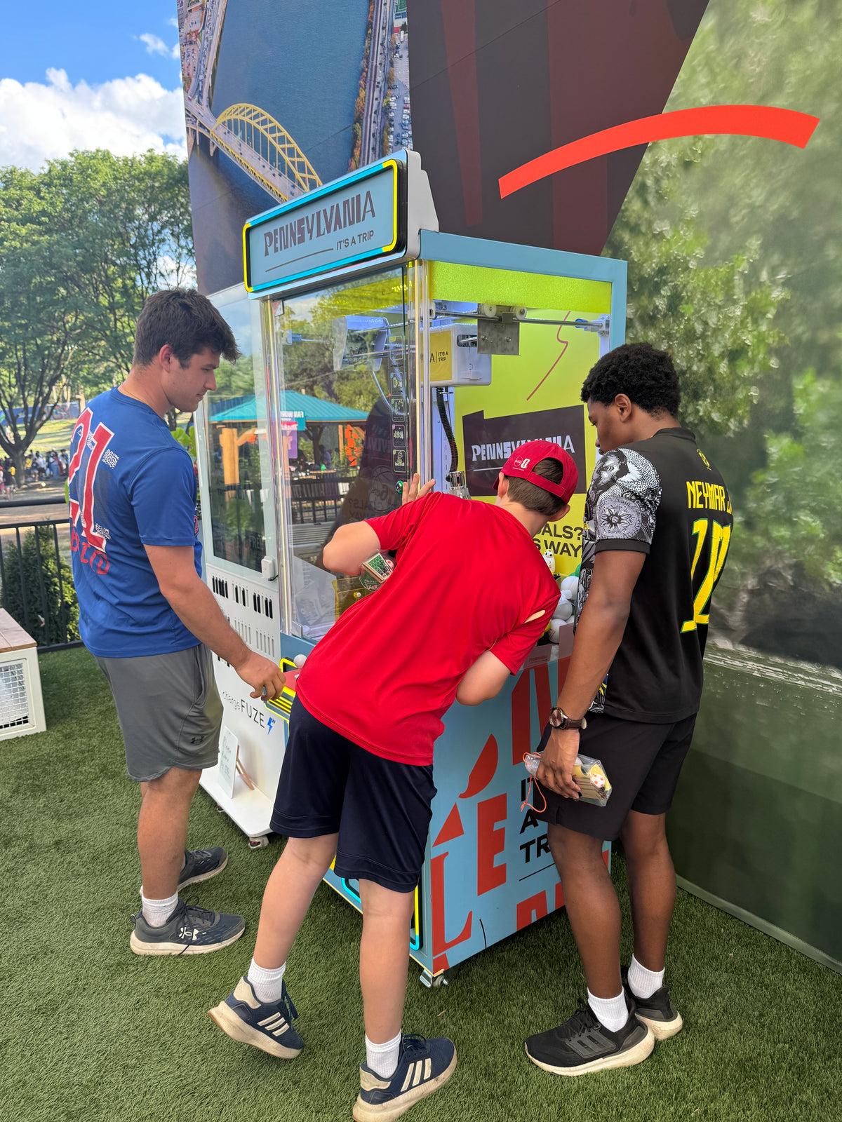 Doctor Catcher™ 31" Claw Machine with Marquee and 7 Neon Colored Cabinet Lights