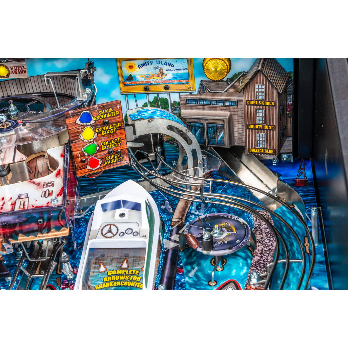 Premium Jaws Pinball Table by Stern Pinball, Pinball Arcades, Creative Arcades