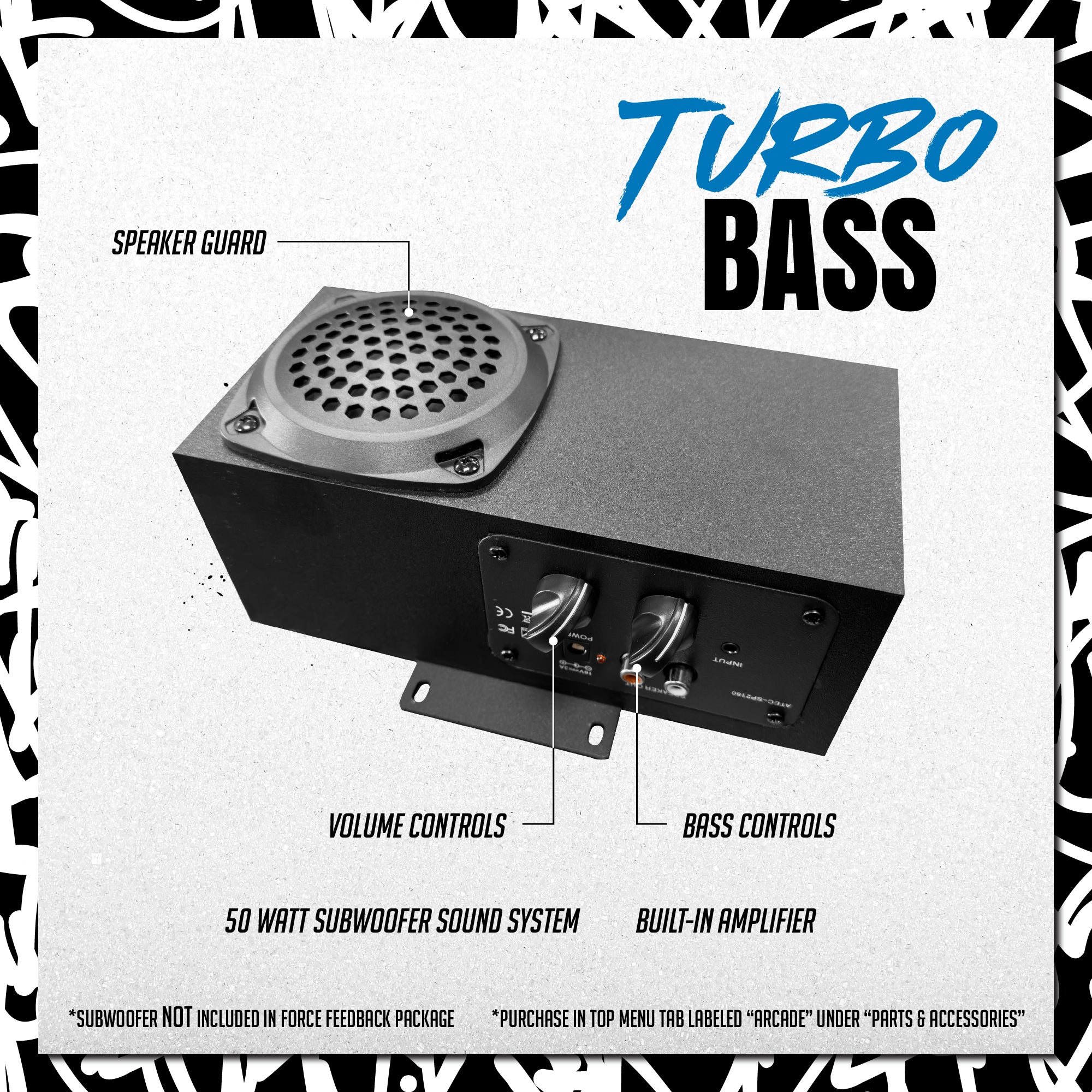 Rpm Rumble Turbo Bass Subwoofer Speaker